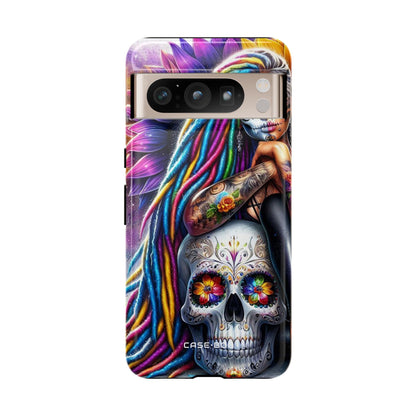 Sunflower Skull Glow Google Pixel 8 Pro Case - Tough