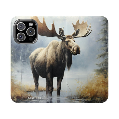 Misty Moose Reflection - iPhone 16 Pro Case - Wallet