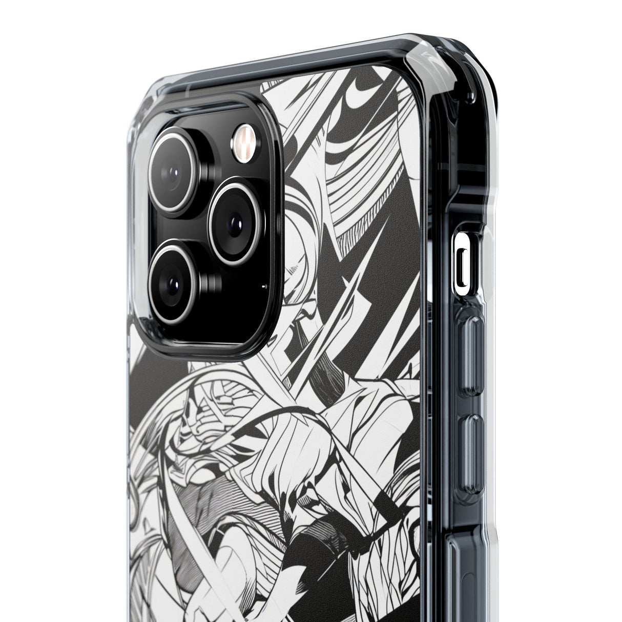 Dynamic Court Noir - Phone Case for iPhone (Clear Impact - Magnetic)