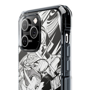 Dynamic Court Noir - Phone Case for iPhone (Clear Impact - Magnetic)