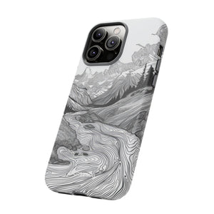 Monochrome Serenity | Protective Phone Case for iPhone