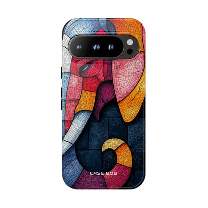 Elephant Mosaic Google Pixel 9 Pro Case - Tough