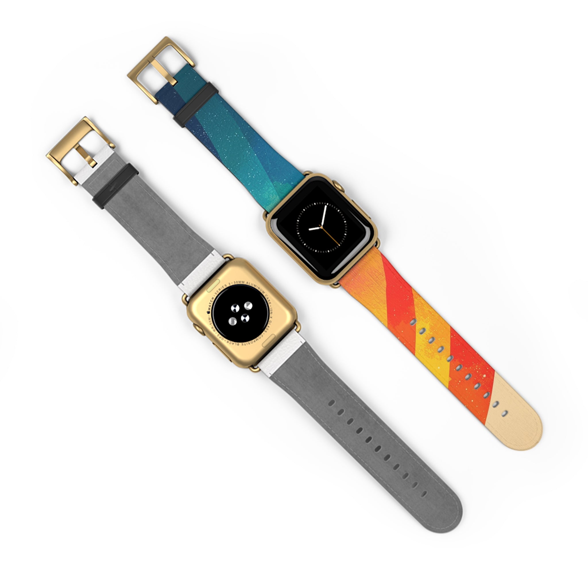 Curved Rainbow Breeze - Watch Band