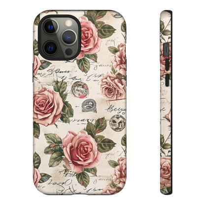 Roses & Love Letters - Protective Phone Case