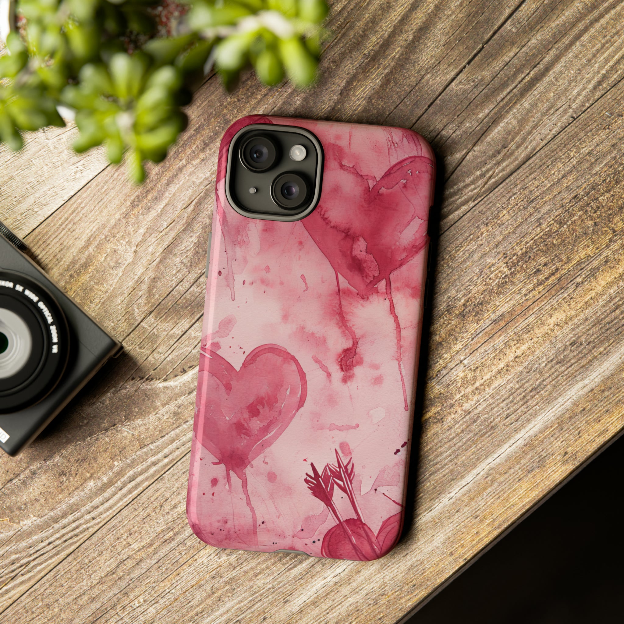 Cupid's Heart Entwined - Protective Phone Case