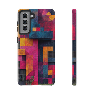 Electric Geometric Vibes - Protective Phone Case