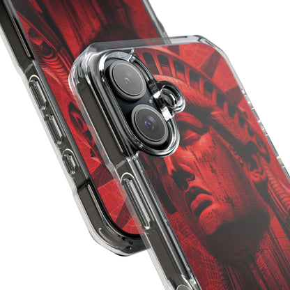 Zen Red Liberty Vision iPhone 16 - Clear Impact Phone Case