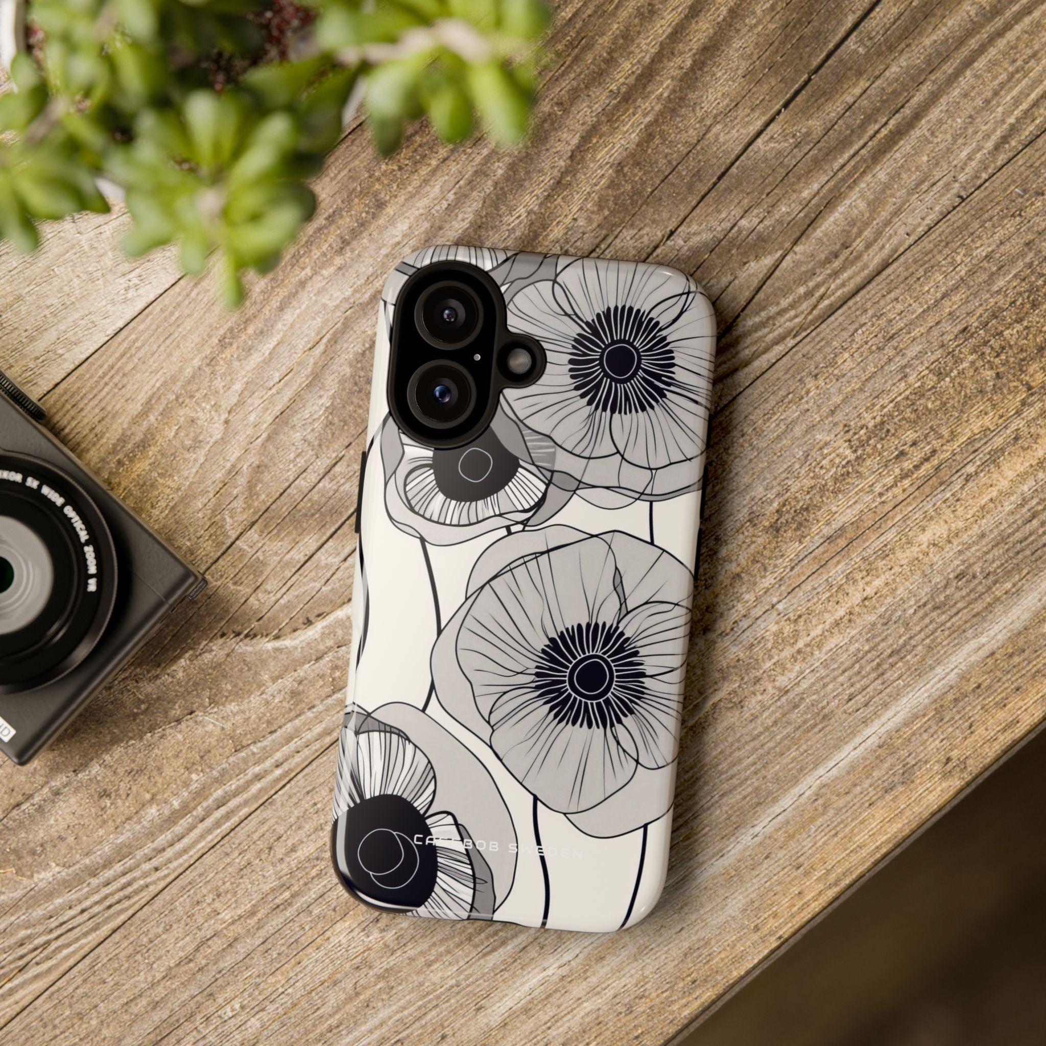 Modern Minimalist Flowers iPhone 16 - Tough Phone Case