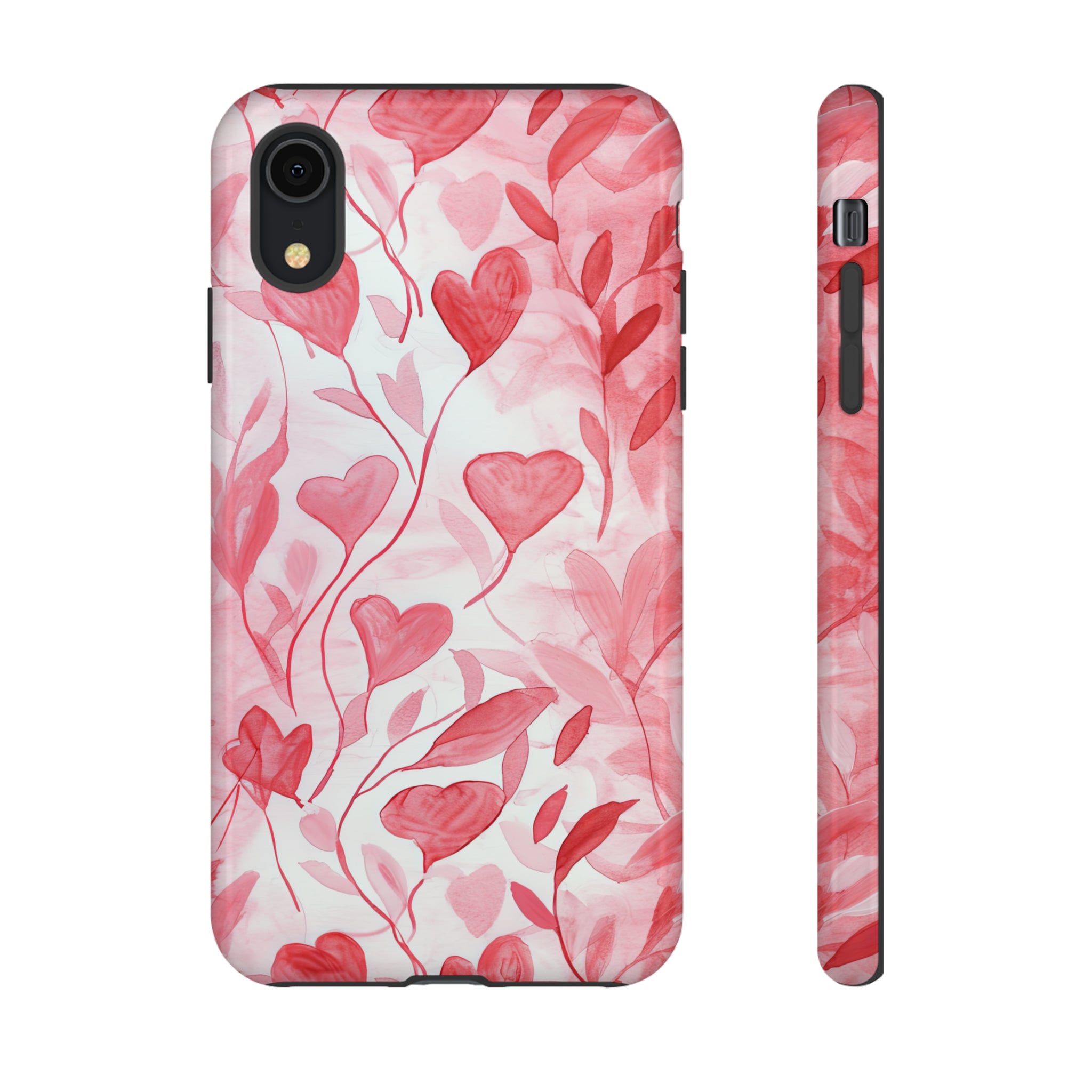 Cupid's Intertwined Hearts - Protective Phone Case