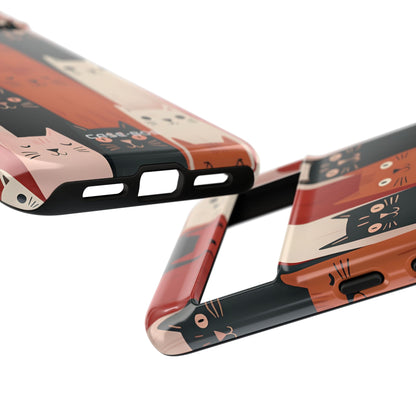 Elongated Cats Black Google Pixel 8 Pro Case - Tough