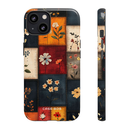 Patchwork Blooms iPhone 13 Case - Tough