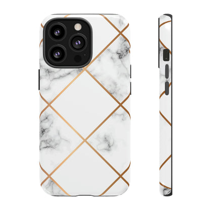 White Marble - Protective Phone Case