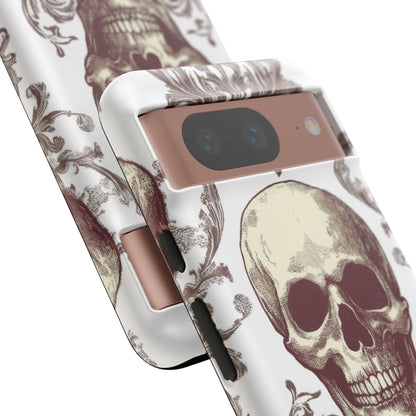 Gothic Skulls and Ornate Foliage Google Pixel 8 - Tough Phone Case