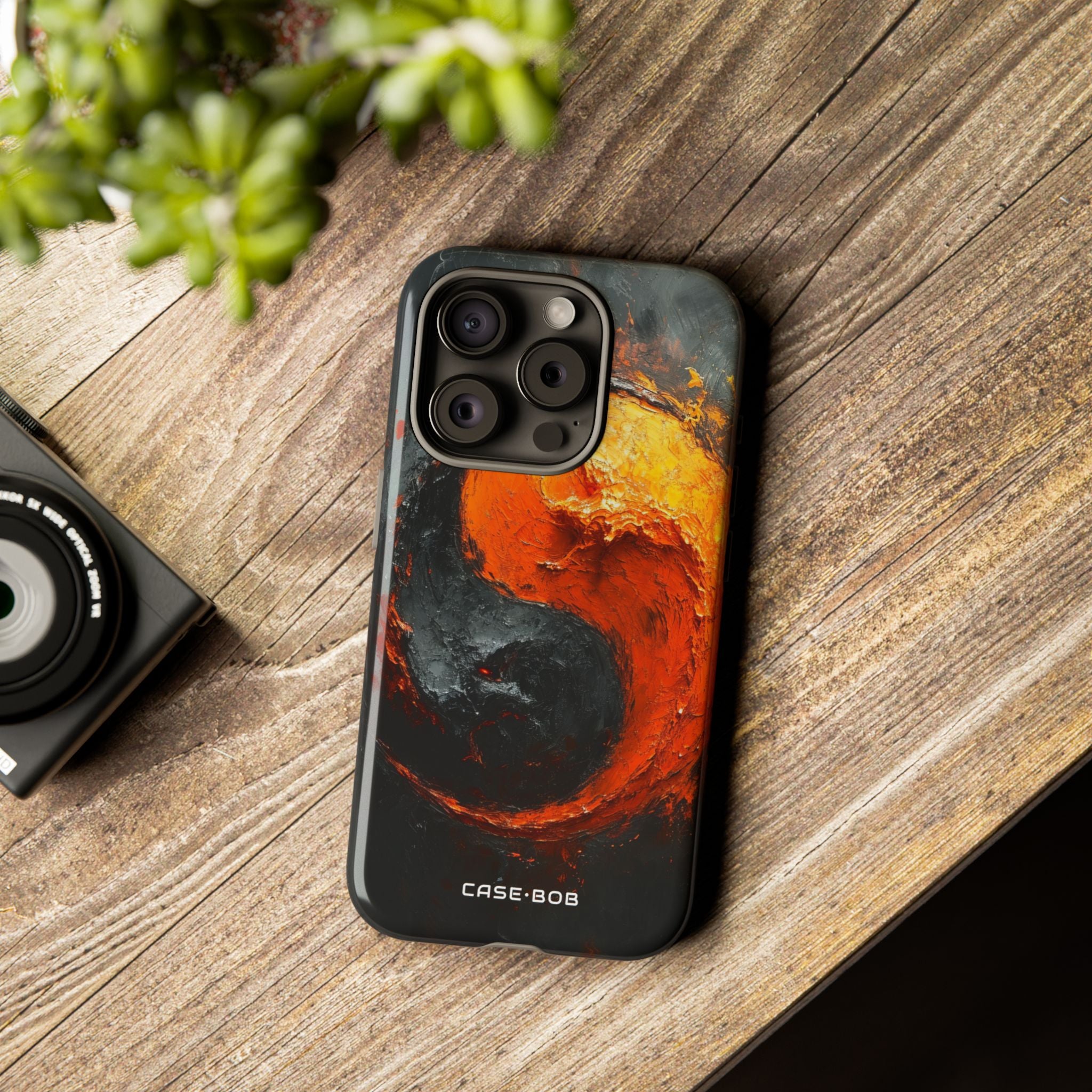 Molten Yin-Yang iPhone 15 Pro Case - Tough