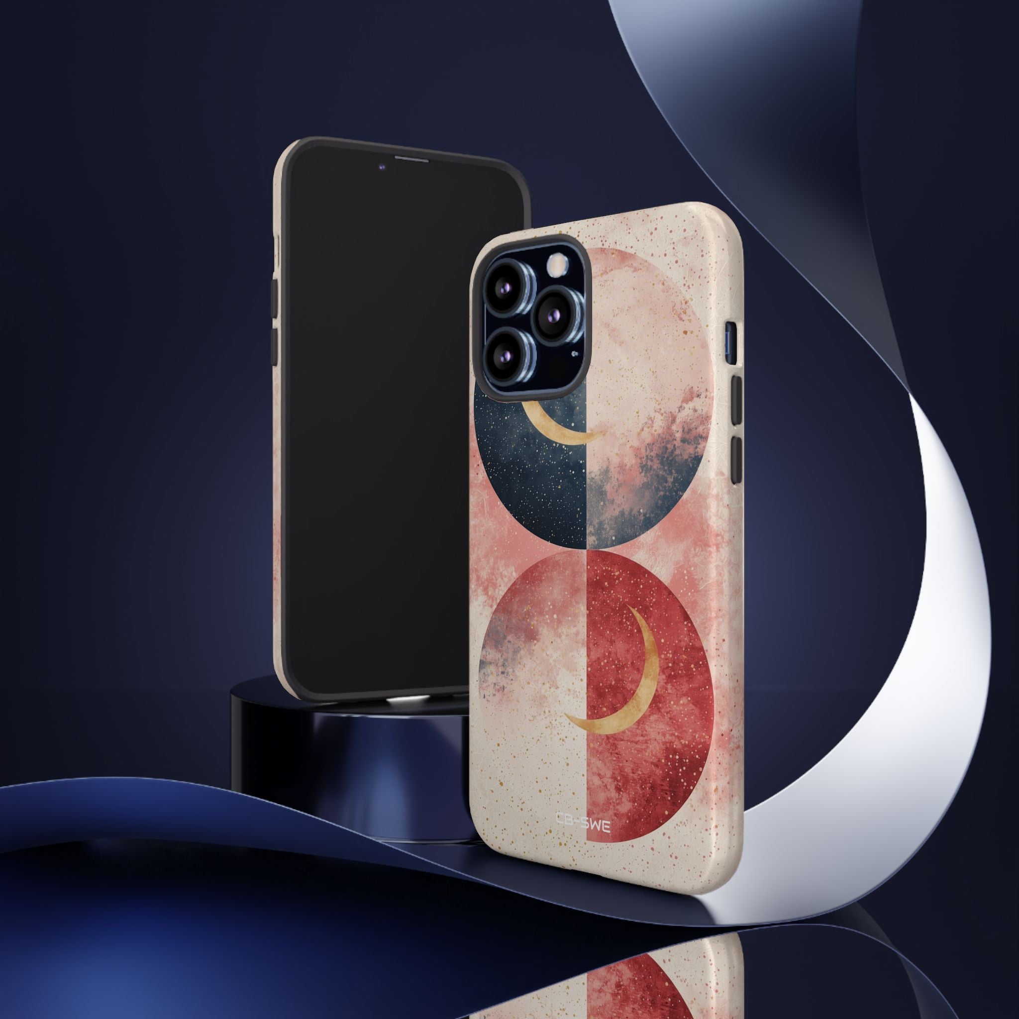 Crescents Embrace Stars - iPhone Case