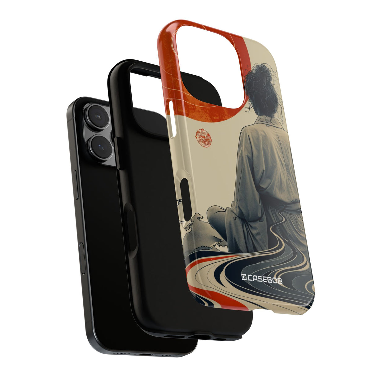 Tranquil Harmony: Modern Nihon Art - for iPhone 16