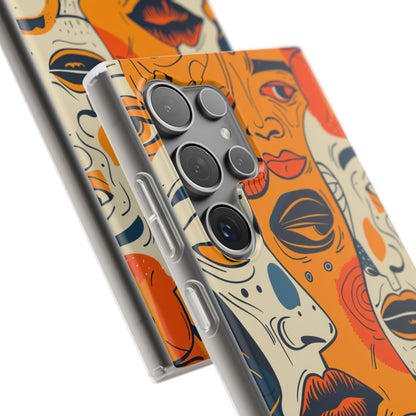 Tangled Faces Sunset Samsung S24 Ultra Case - Soft