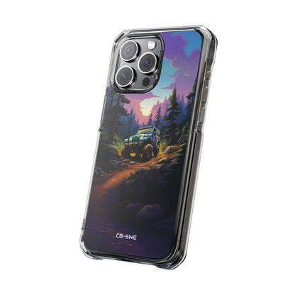 Sunset Forest Drive iPhone Case - Impact