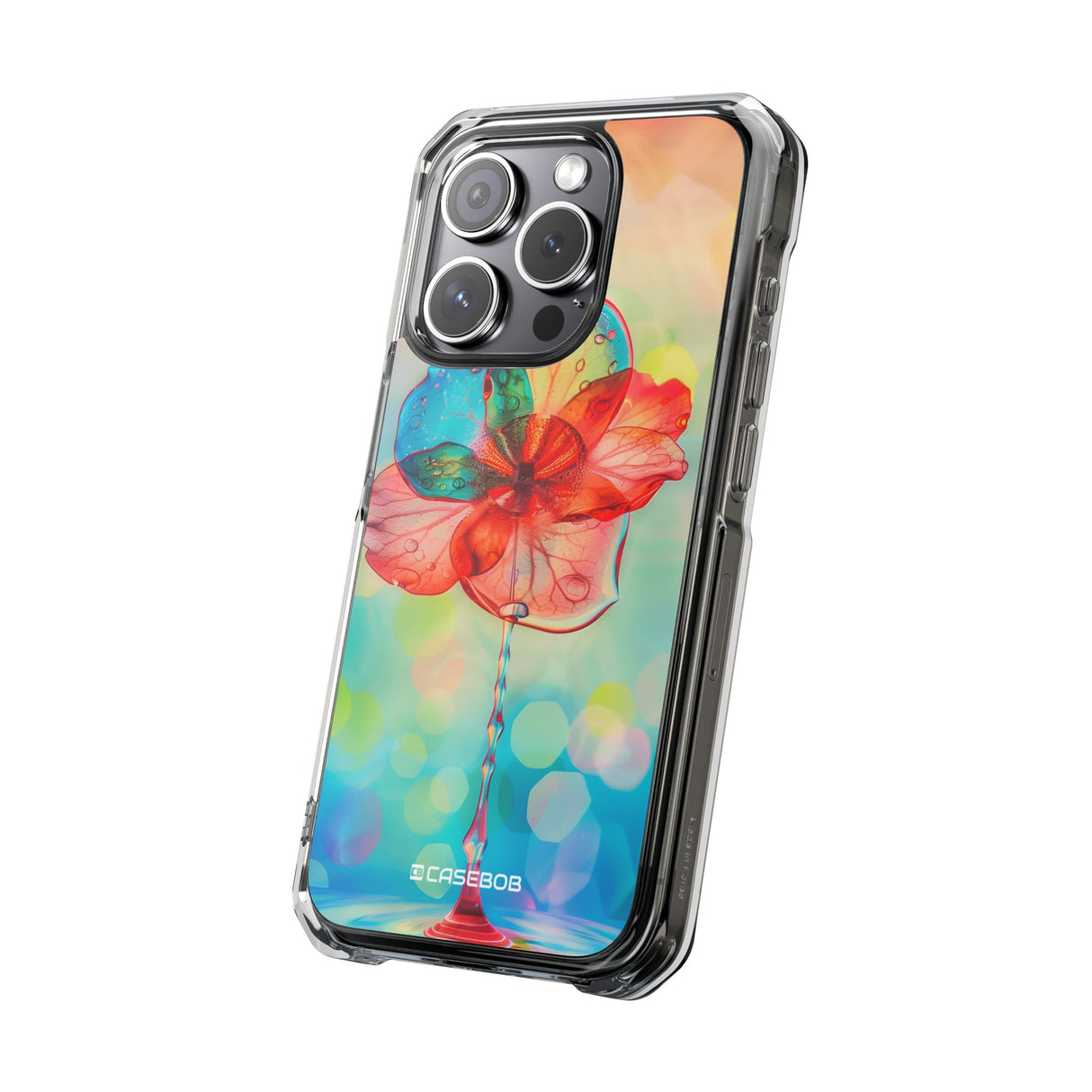 Dreamy Liquid Bloom - Phone Case for iPhone (Clear Impact - Magnetic)