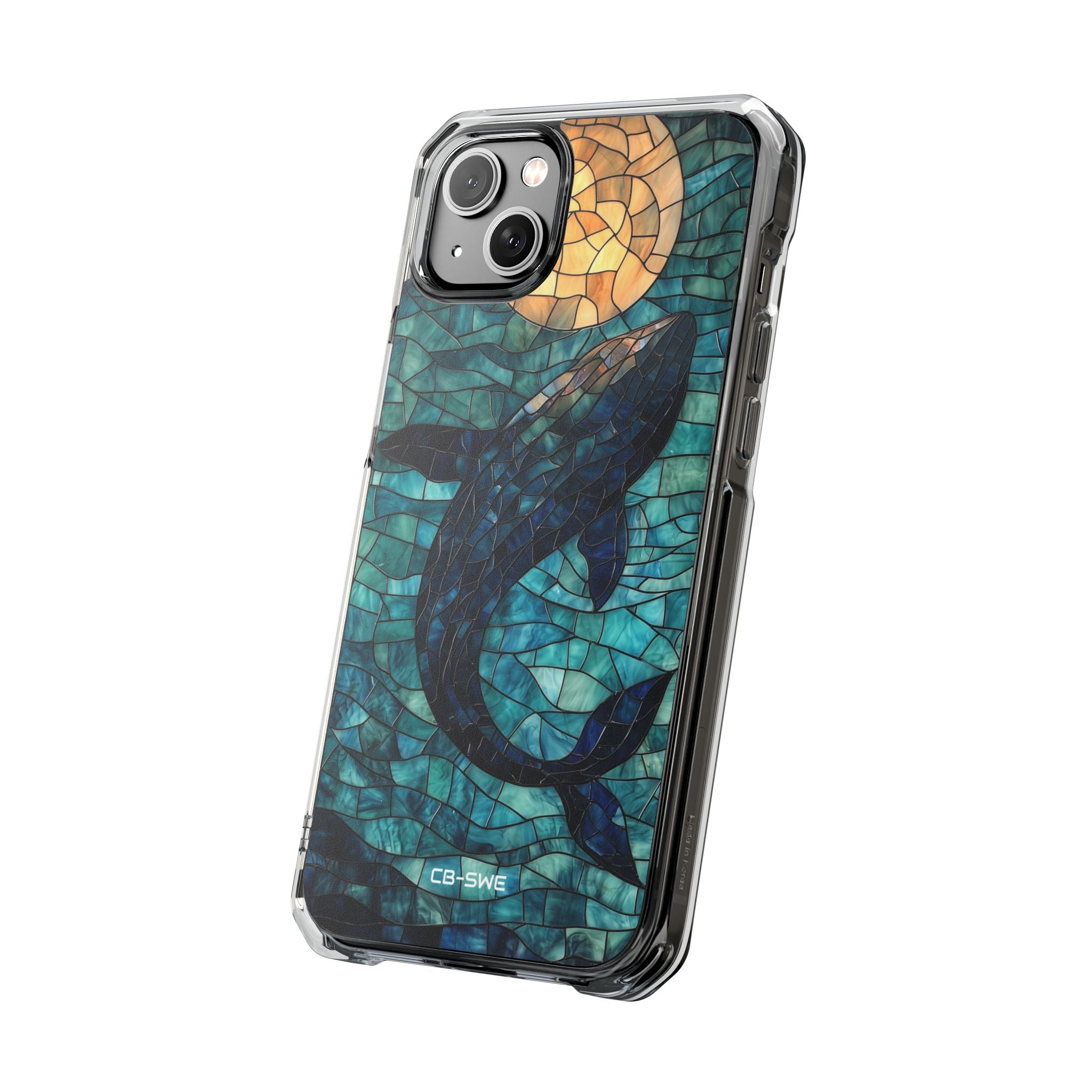 Whale Dives Upward iPhone Case - Impact
