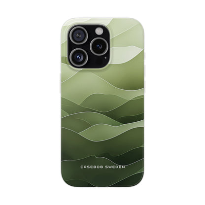 Gradient Emerald Drift iPhone 15 - Flexi Phone Case