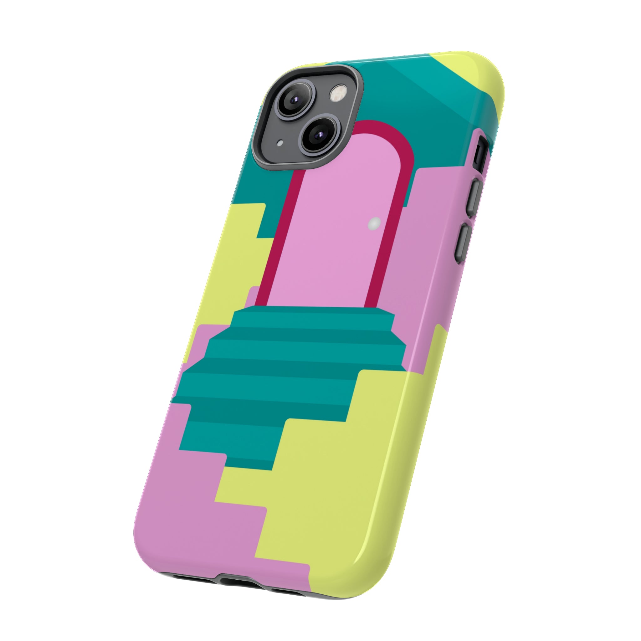 Vector Illustration of Stairs - Protective Phone Case