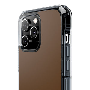 Dark Brown | Phone Case for iPhone (Clear Impact Case - Magnetic)