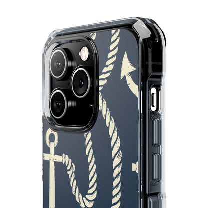 Nautical Anchors Rope iPhone 14 - Impact Clear+