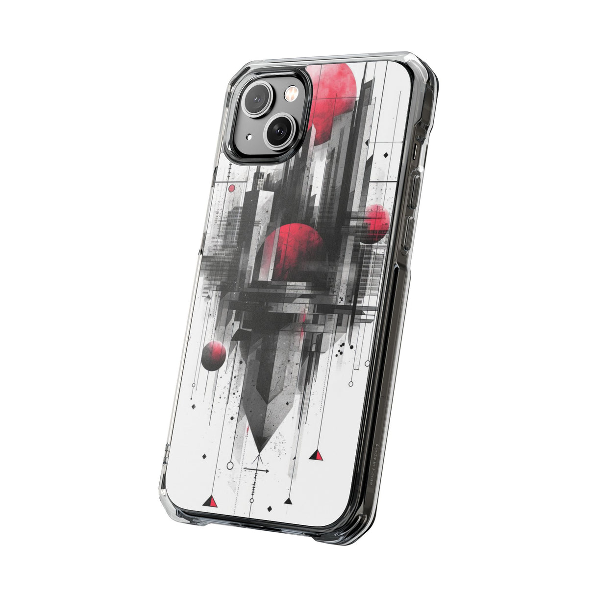 Cyber Gridscape - Phone Case for iPhone (Clear Impact - Magnetic)