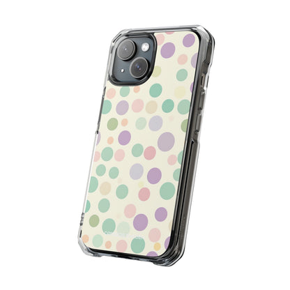 Playful Pastel Polka Dots - Clear Impact iPhone 15 Phone Case