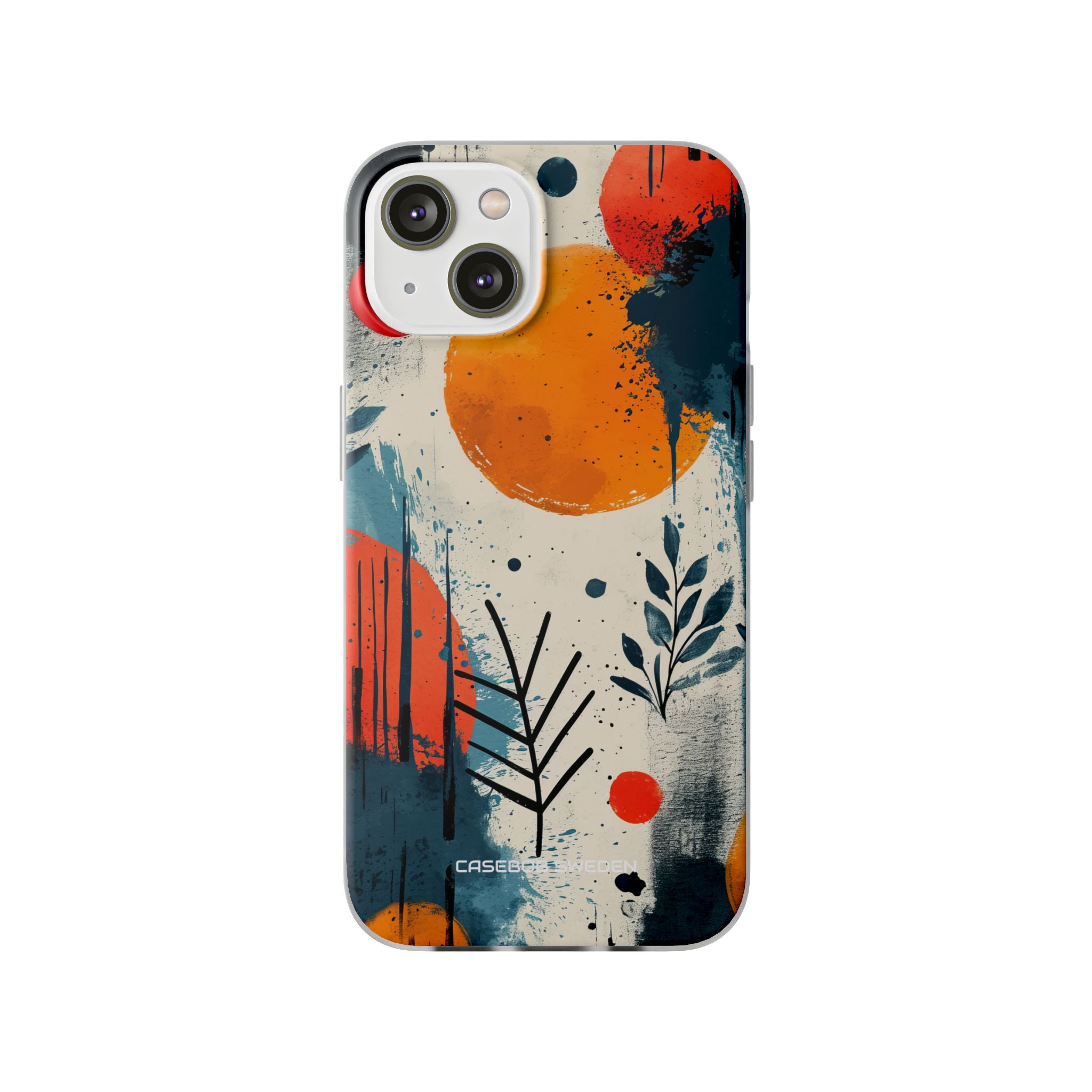 Orange Blue Splash - Flexi iPhone 14 Phone Case