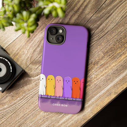 Colorful Ghosts iPhone 15 Plus Case - Tough