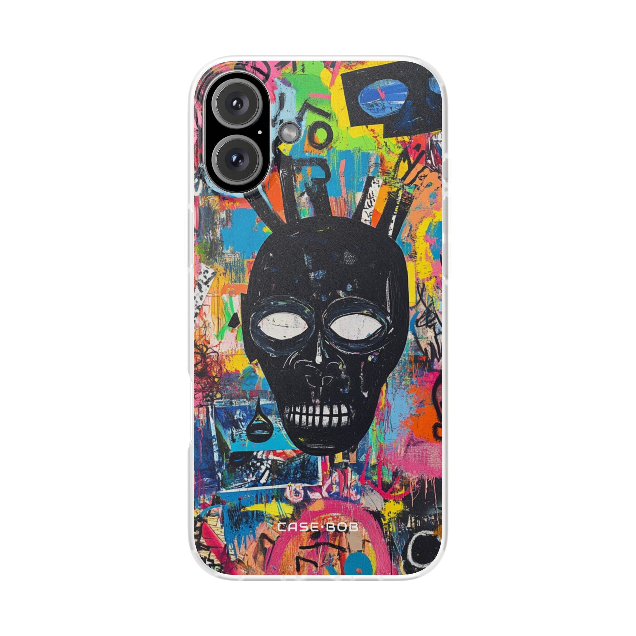 Skull Vortex iPhone 16 Plus Case - Soft