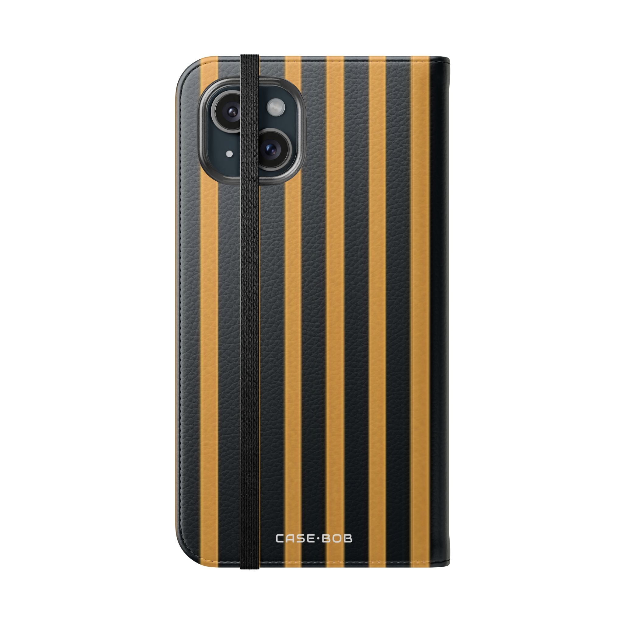 Golden Stripes - iPhone 15 Plus Case - Wallet