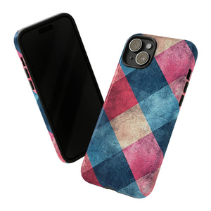 Pastel Gingham Charm - Protective Phone Case