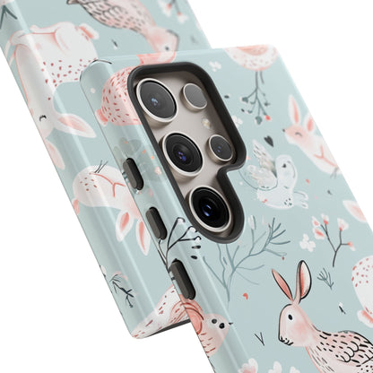 Whimsical Bunny Blossom - Tough Samsung S24 Phone Case