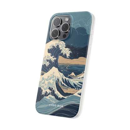 Cresting Blue Wave iPhone 15 Pro Max Case - Soft