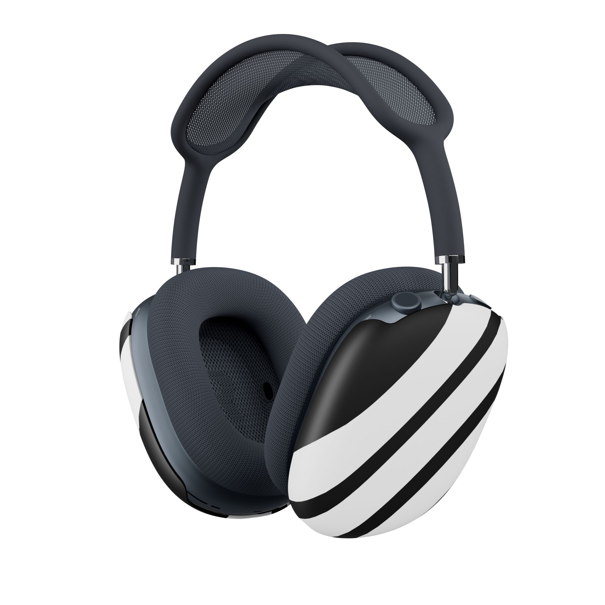 Diagonaaliraitoja Mustavalkoinen - AirPod Max Case