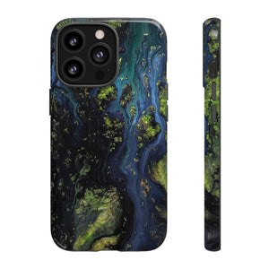 Blue Cosmos Ink Art iPhone Case (Protective) iPhone 13 Pro Glossy Phone Case