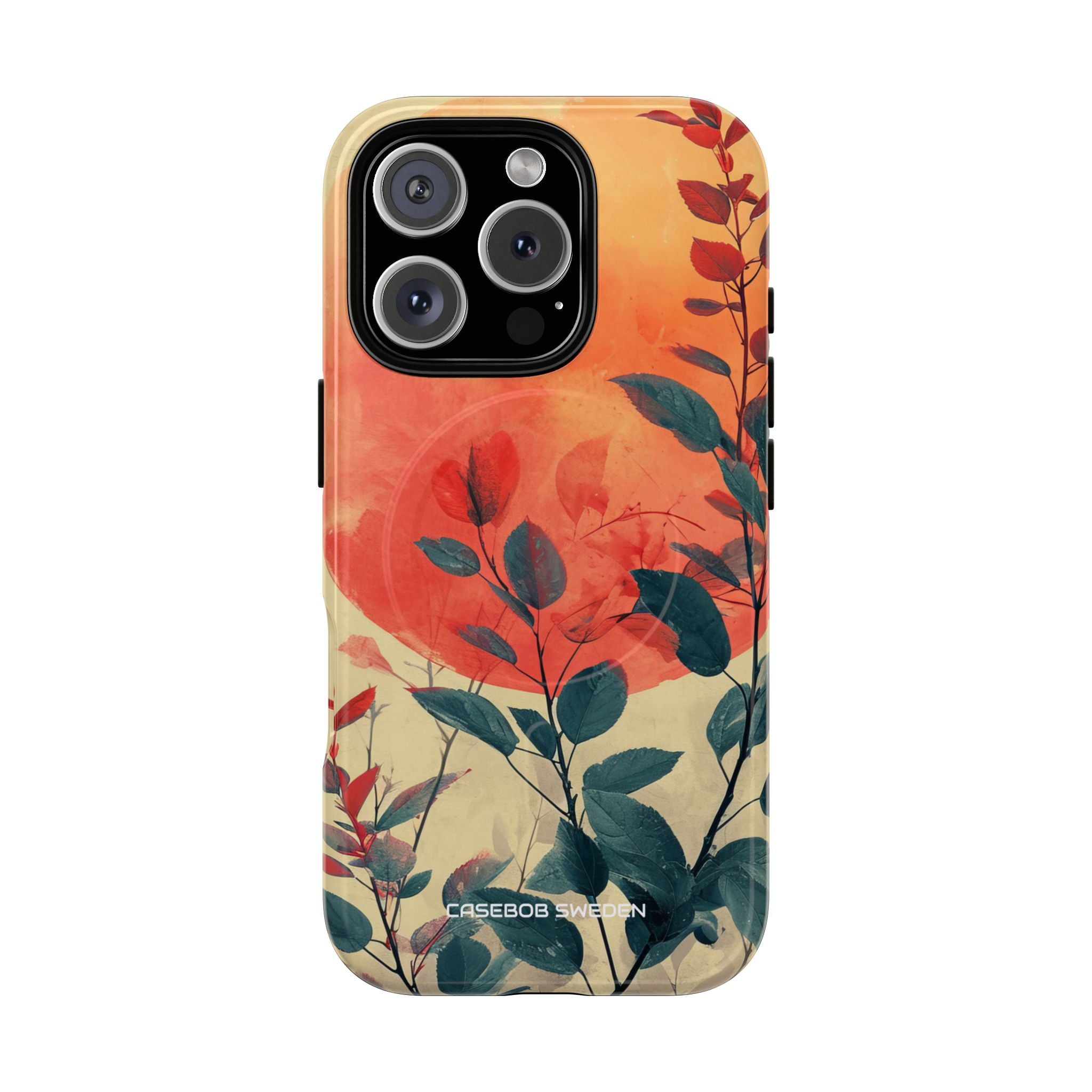 Orange Sun Harmony - Tough + MagSafe® iPhone 16 Phone Case