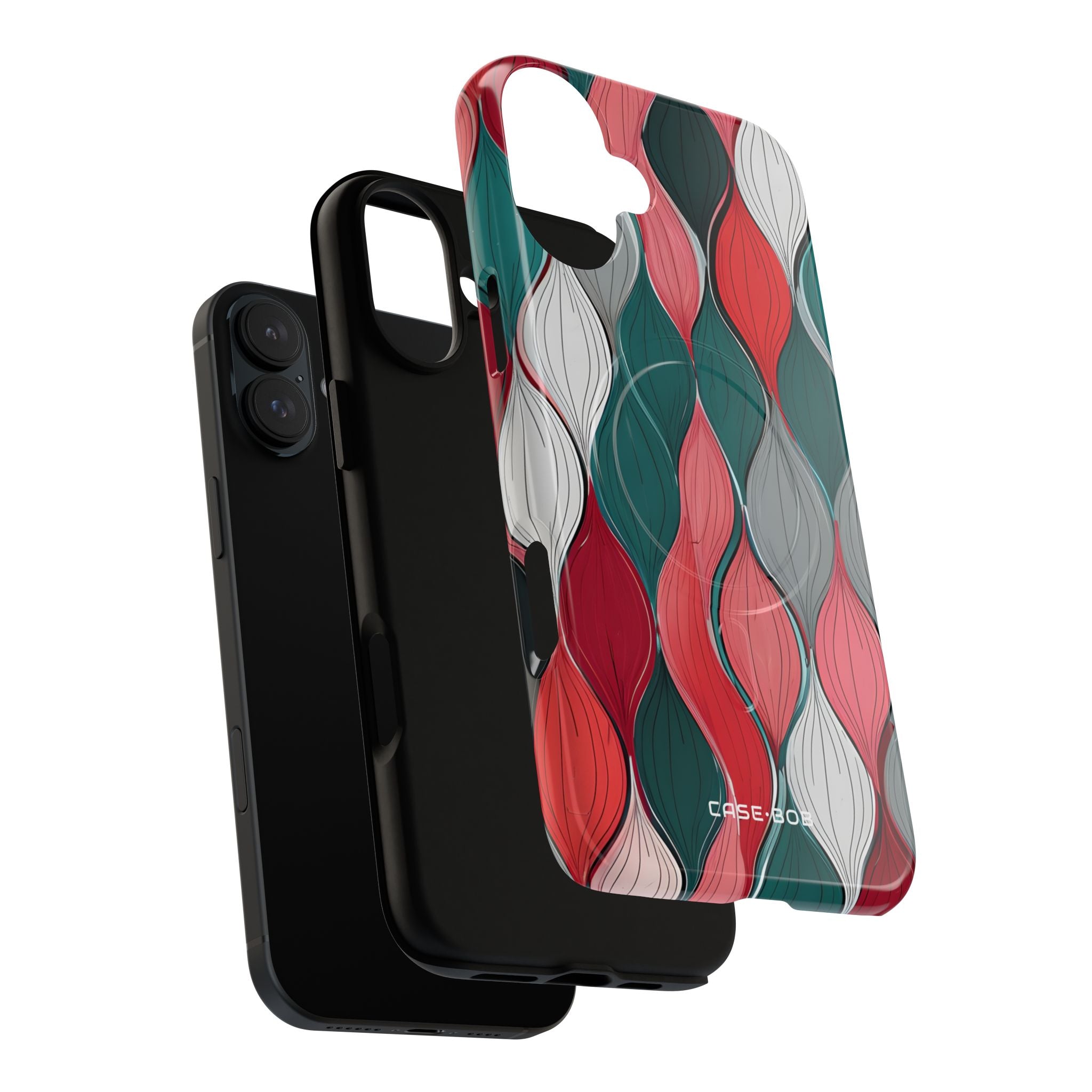 Leaf Cascade Teal iPhone 16 Plus Case - Tough+