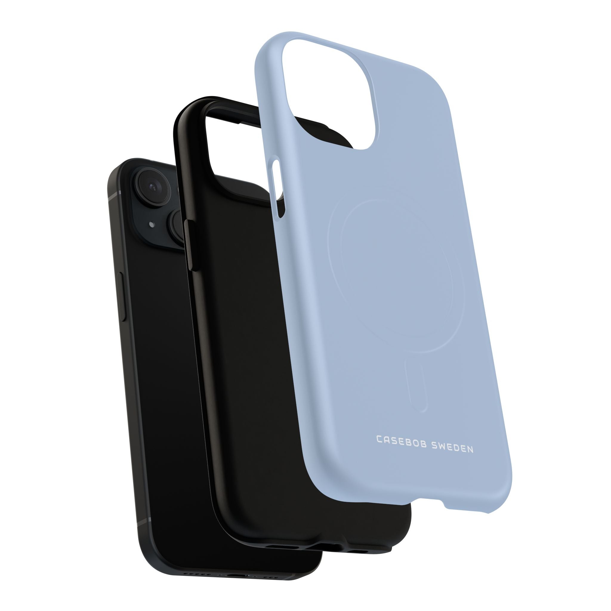 Light Steel Blue iPhone 15 | Tough+ Phone Case