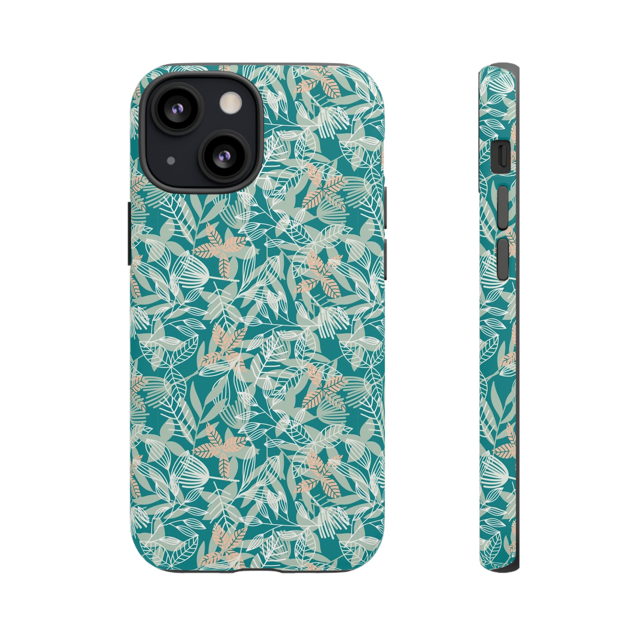 Dark Green Leaf Leaf - Protective Phone Case