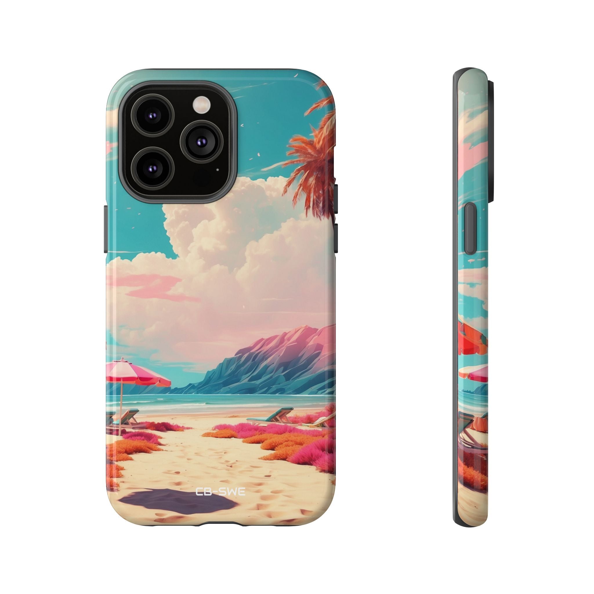 Vibrant Umbrellas Stand - iPhone Case