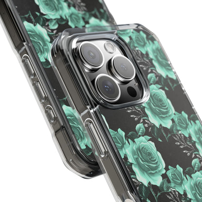 Turquoise Rose Symphony iPhone Case - Impact