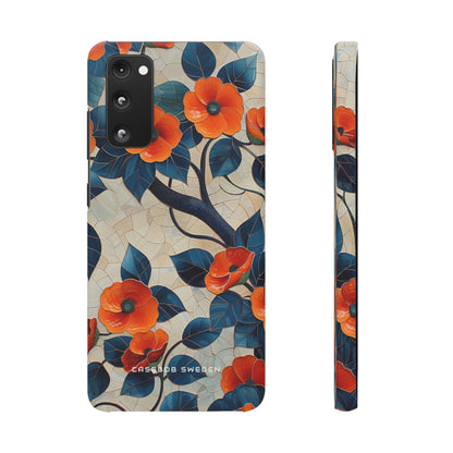 Orange Blossoms Mosaic Harmony Samsung S20 - Slim Phone Case