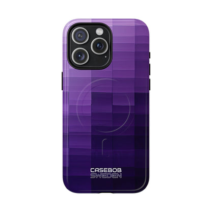 Purple Horizon Grid iPhone 15 - Tough+