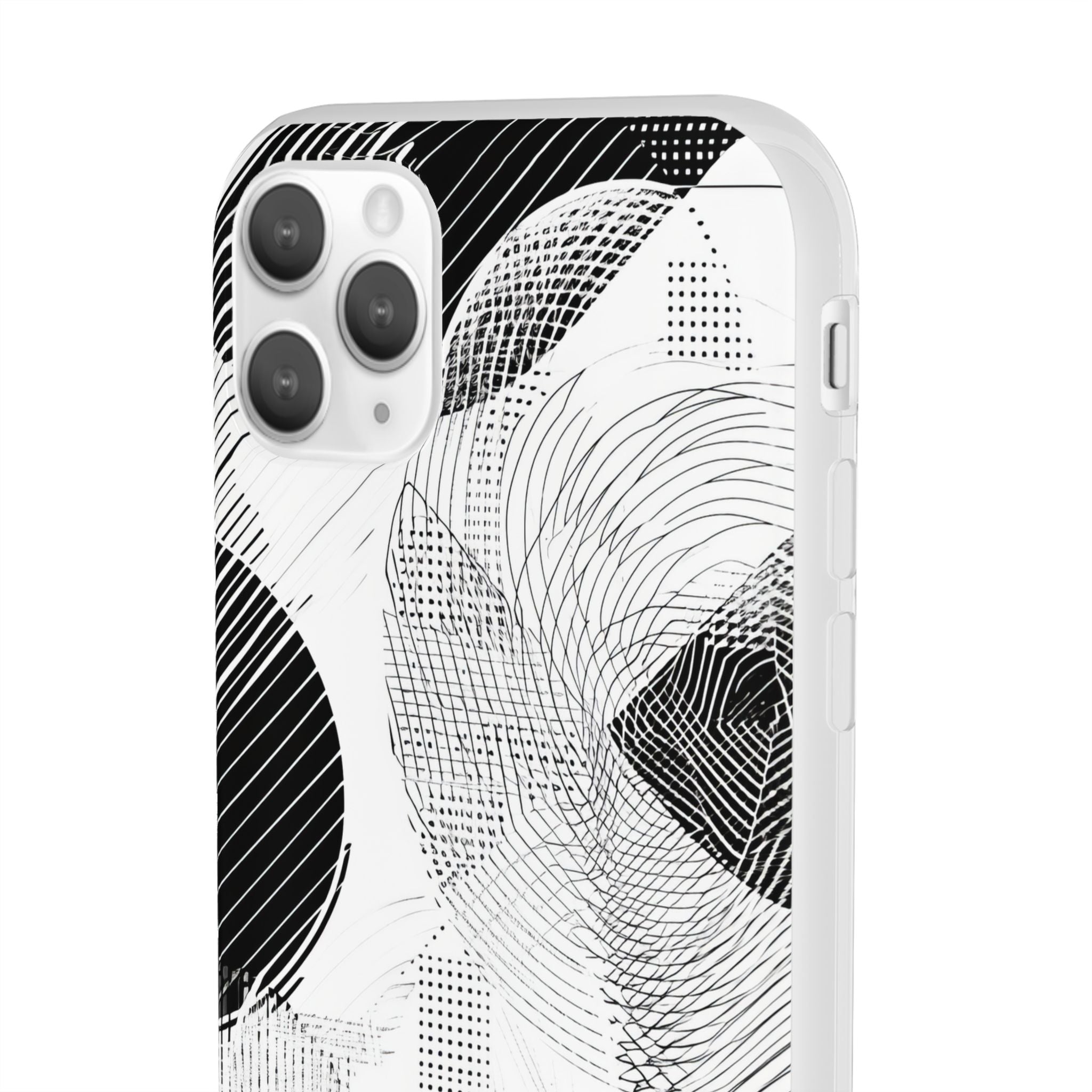 Monochrome Dynamics | Flexible Phone Case for iPhone