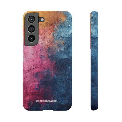 Blue Pink Abstract - Slim Samsung S22 Phone Case