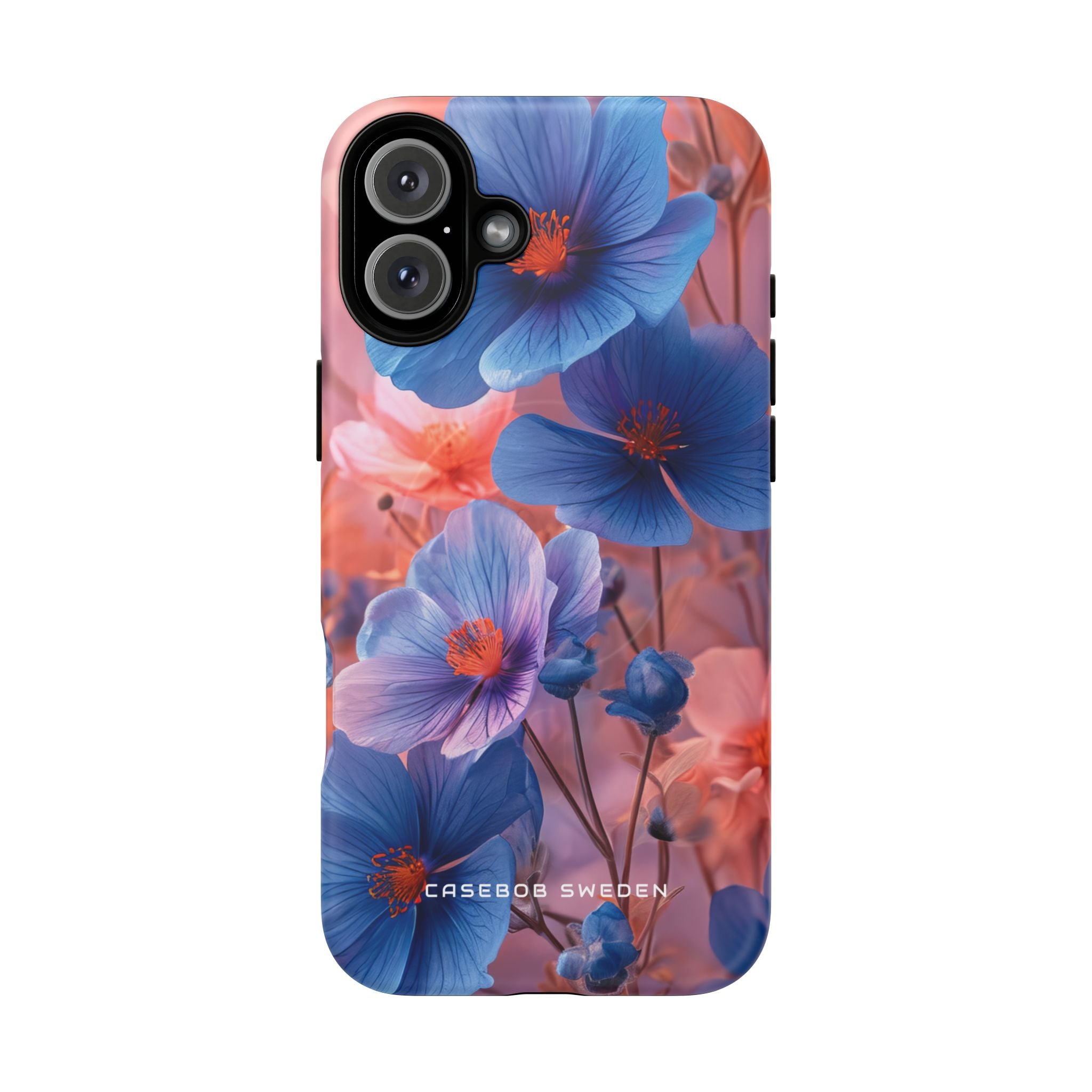 Harmonious Blooming Blues and Pinks iPhone 16 | Tough+ Phone Case